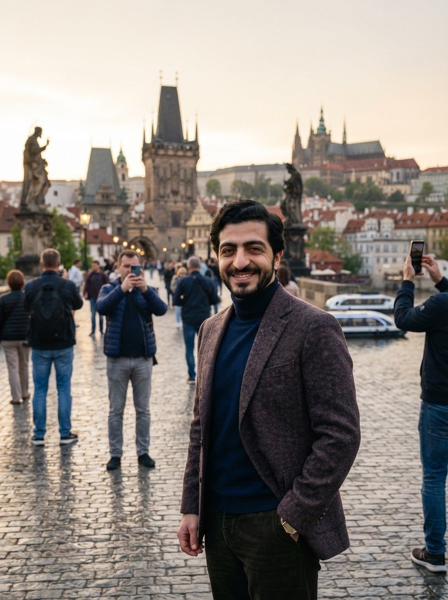 Sultan Al Shene — sultan al shene rashid al shene prague charles bridge portrait
